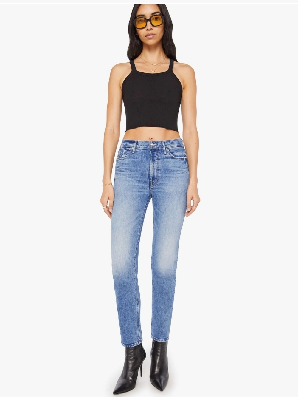 Mother Superior The Dazzler Flood Jeans In Trucks‎ Are For Girls